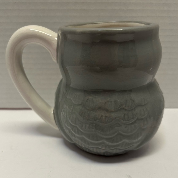 Owl Modern Gourmet Foods Mug 3-D Gray & White Fall 16‎ oz Coffee Tea Cup - Picture 13 of 16